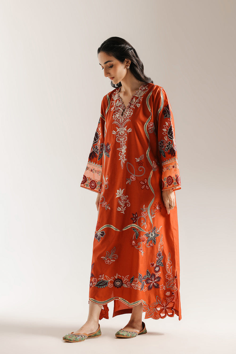 Ethnic | Rozana Collection 25 | Embroidered Dress 01A