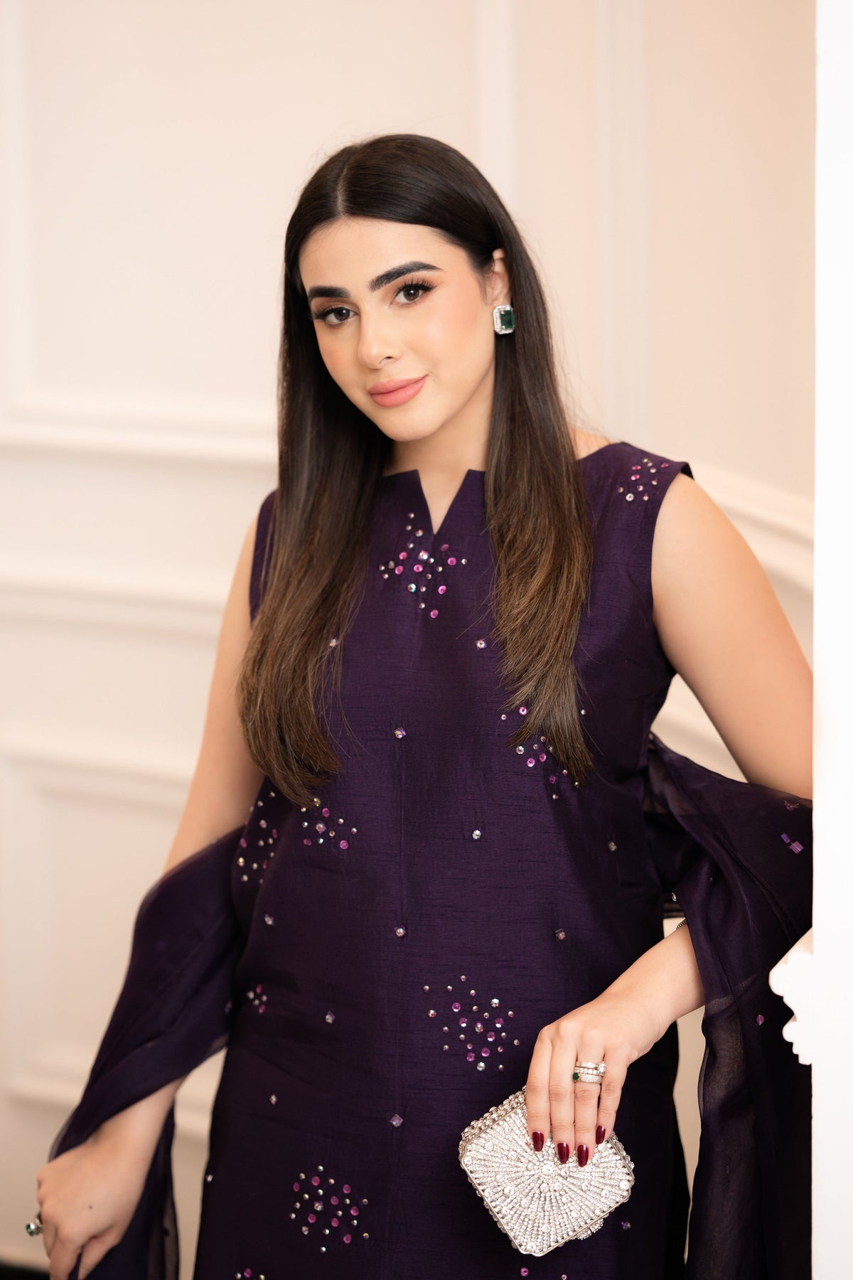 Hana | Signature Series | Amethyst Glow -  Hana Ladies Clothes - Original Designer Dress - House of Maryam