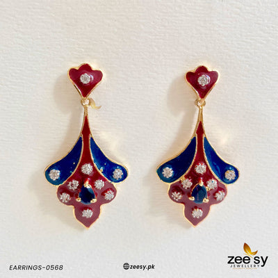 Earrings-0568 -  Zeesy Earrings - Original Designer Dress - House of Maryam