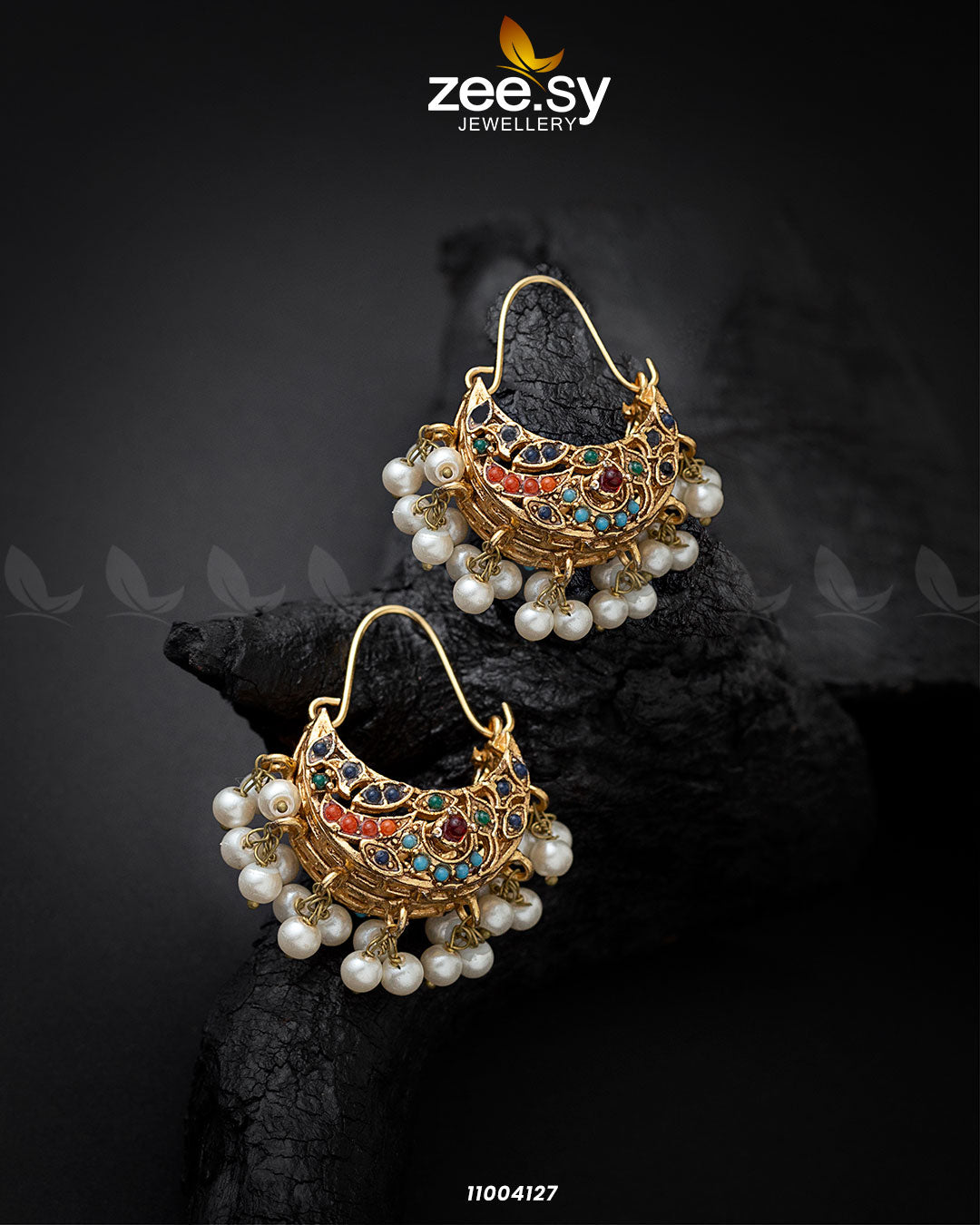 Earrings-0608 -  Zeesy Earrings - Original Designer Dress - House of Maryam
