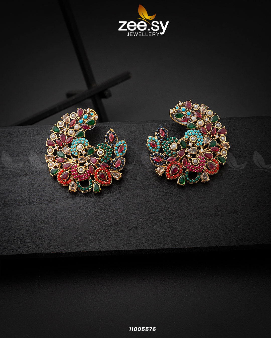 Earrings-0713 -  Zeesy Earrings - Original Designer Dress - House of Maryam