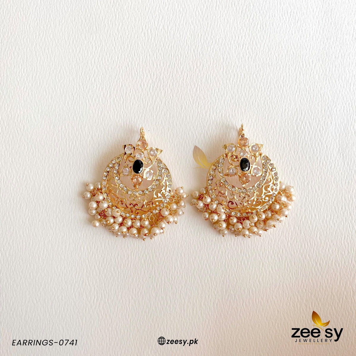 Earrings-0741 -  Zeesy Earrings - Original Designer Dress - House of Maryam
