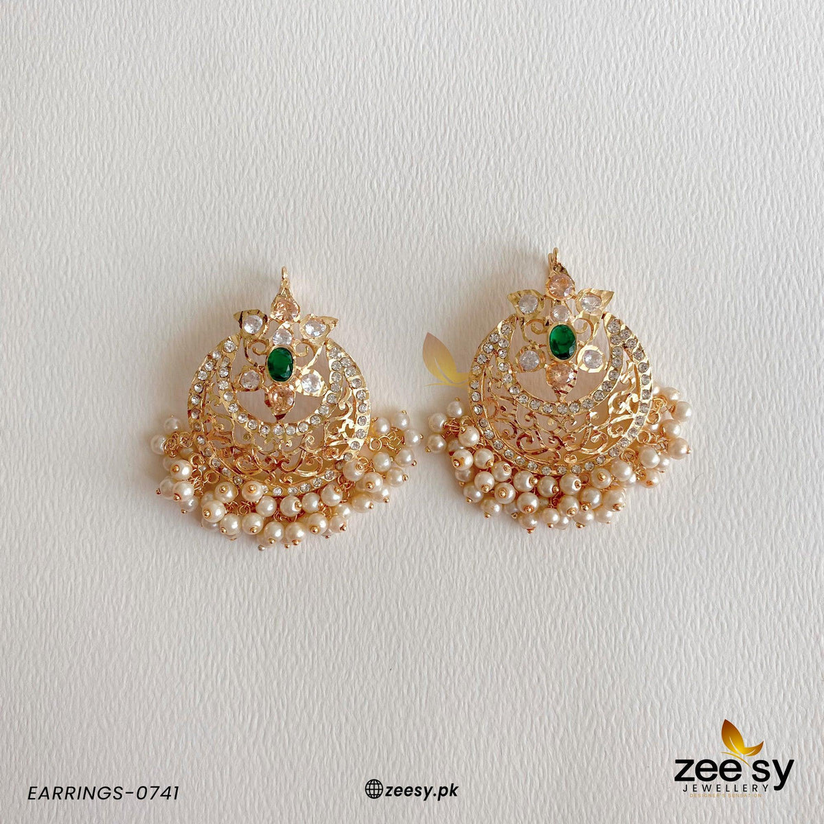 Earrings-0741 -  Zeesy Earrings - Original Designer Dress - House of Maryam