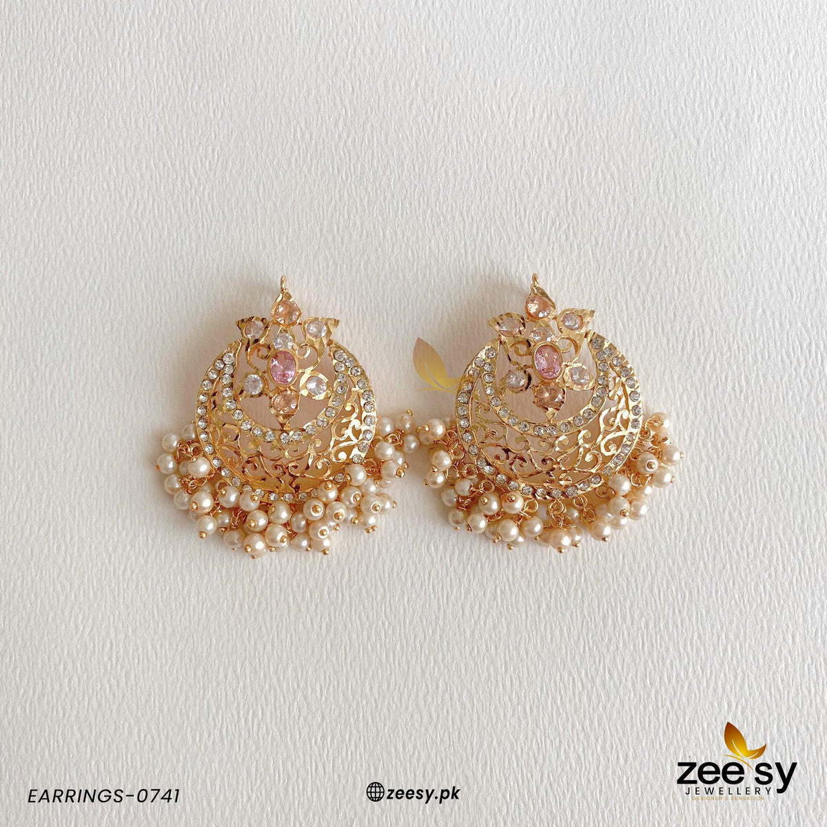 Earrings-0741 -  Zeesy Earrings - Original Designer Dress - House of Maryam