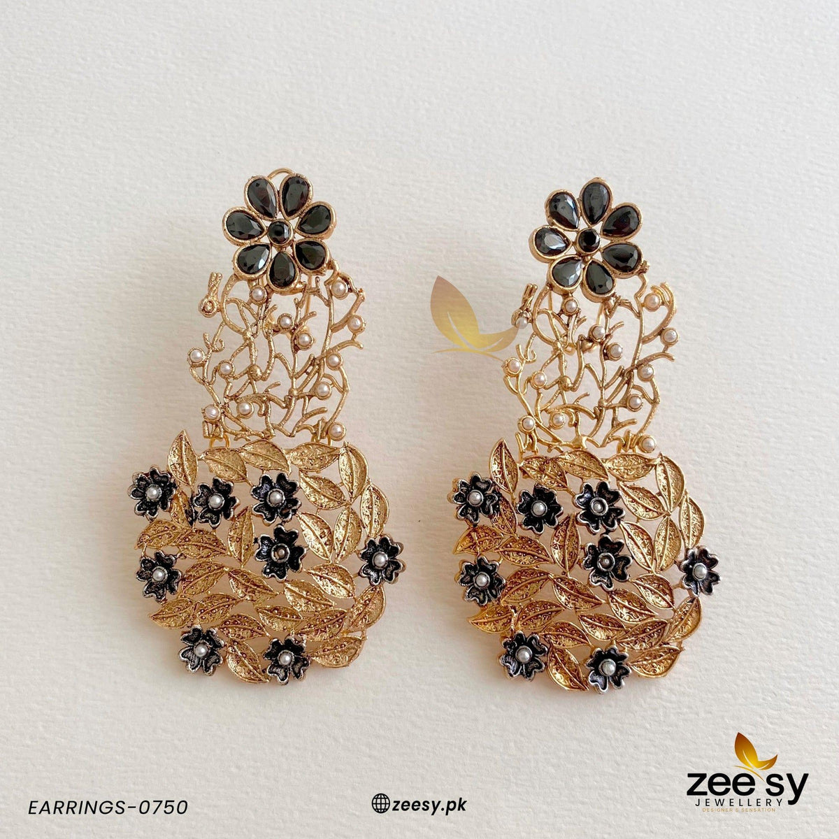 Earrings-0750 -  Zeesy Earrings - Original Designer Dress - House of Maryam