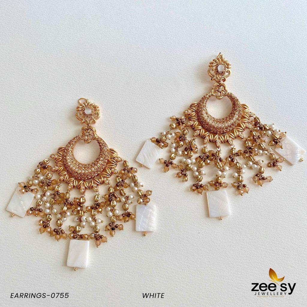 Earrings-0755 -  Zeesy Earrings - Original Designer Dress - House of Maryam