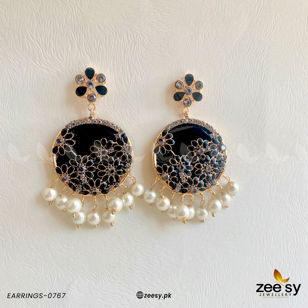 Earrings-0767 -  Zeesy Earrings - Original Designer Dress - House of Maryam