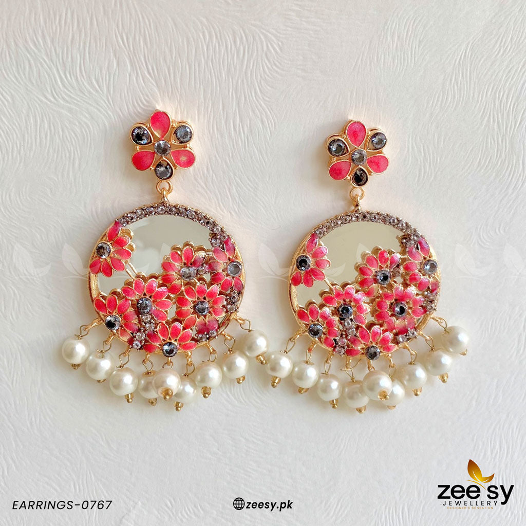 Earrings-0767 -  Zeesy Earrings - Original Designer Dress - House of Maryam