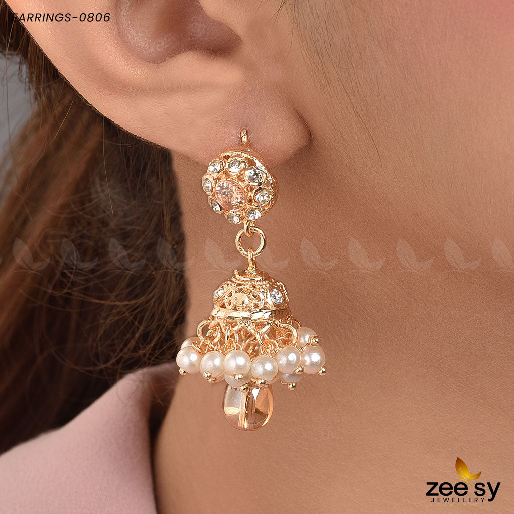 Earrings-0806 -  Zeesy Earrings - Original Designer Dress - House of Maryam