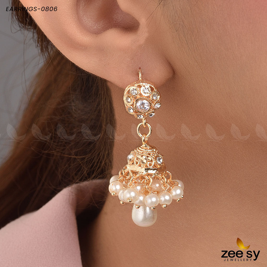 Earrings-0806 -  Zeesy Earrings - Original Designer Dress - House of Maryam