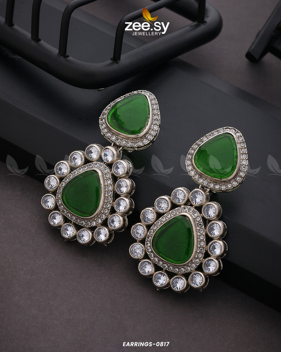 Earrings-0817 -  Zeesy Earrings - Original Designer Dress - House of Maryam