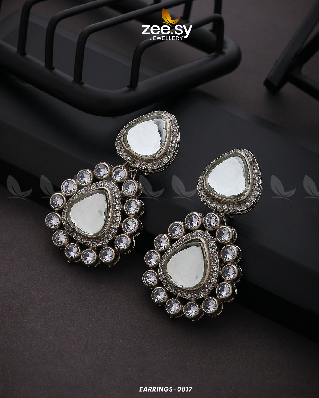 Earrings-0817 -  Zeesy Earrings - Original Designer Dress - House of Maryam