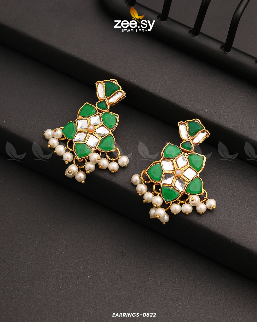 Earrings-0822 -  Zeesy Earrings - Original Designer Dress - House of Maryam