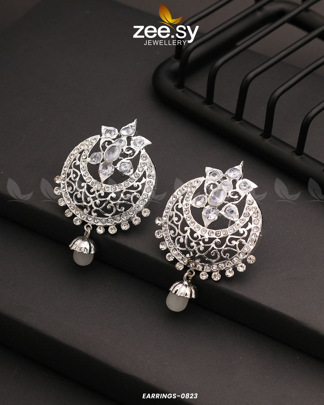 Earrings-0823 -  Zeesy Earrings - Original Designer Dress - House of Maryam