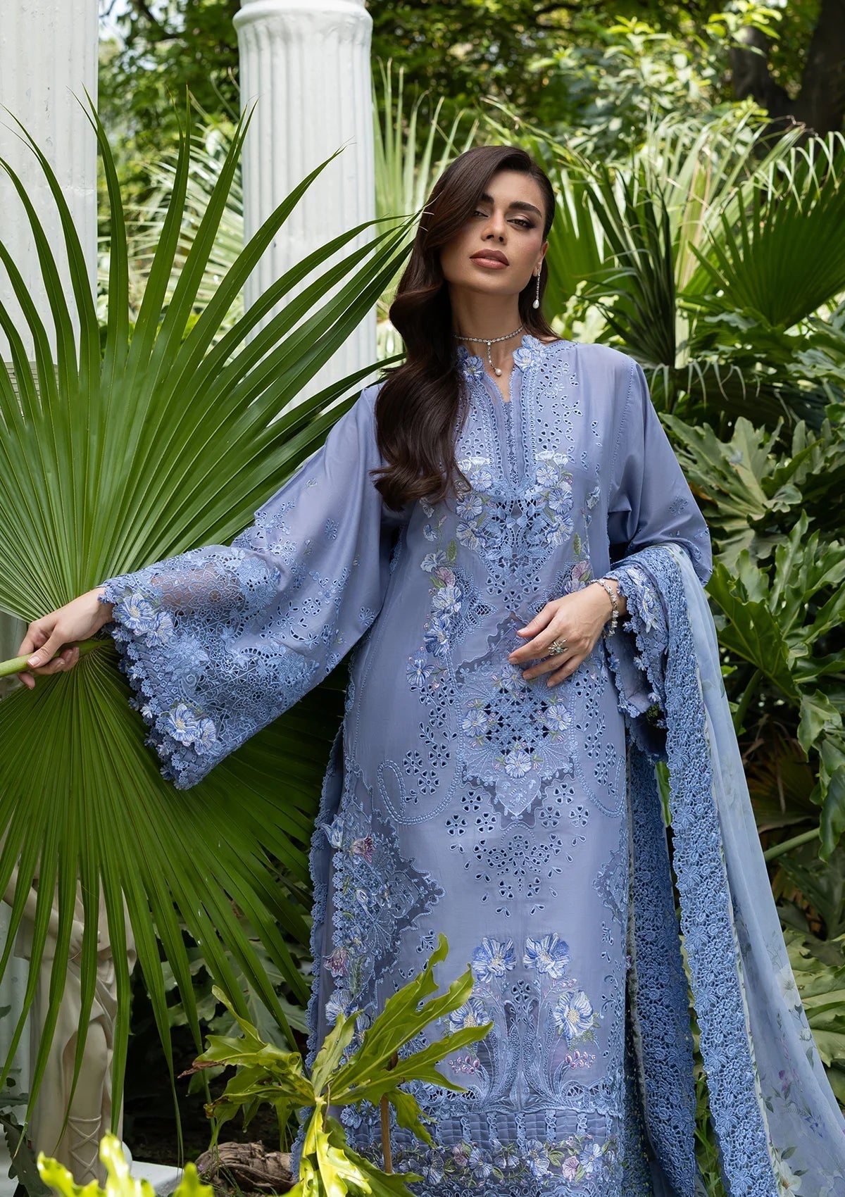 Elaf Premium | Luxury Lawn 26 | ELQ-2B LAVENDER LUXE, image 3