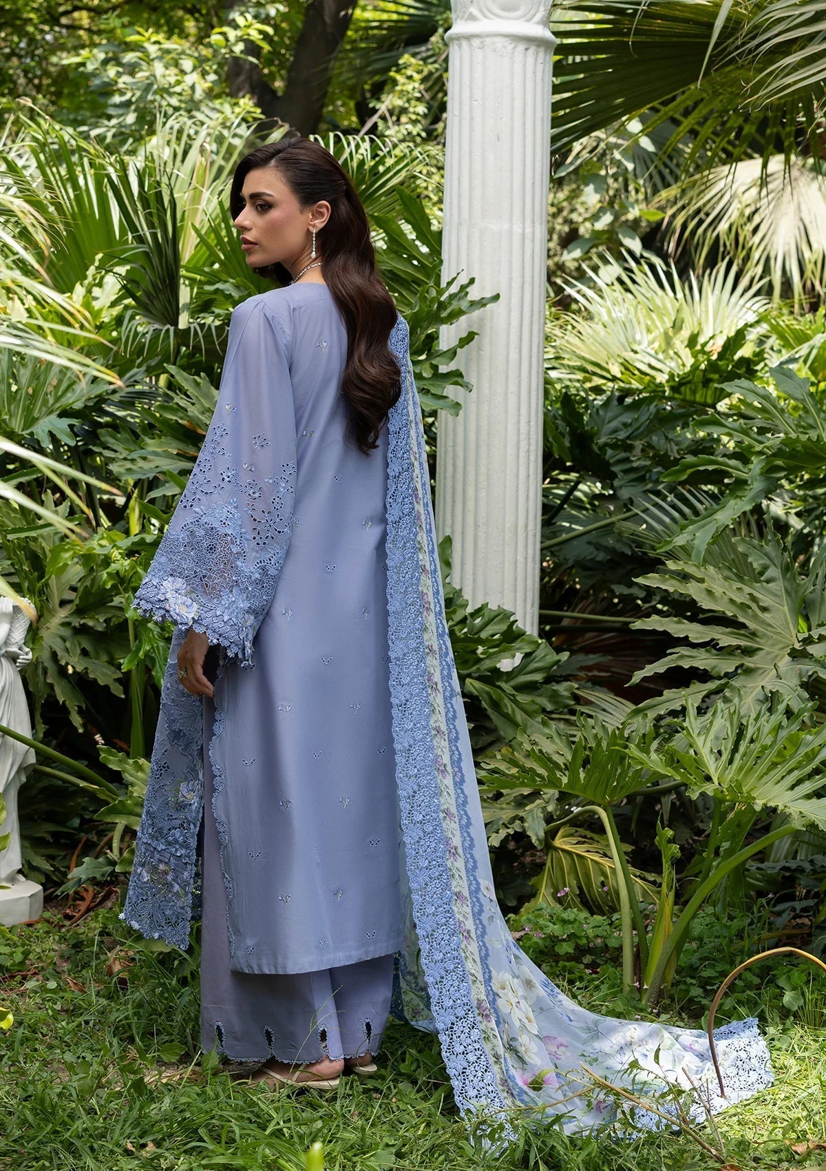 Elaf Premium | Luxury Lawn 26 | ELQ-2B LAVENDER LUXE, image 2