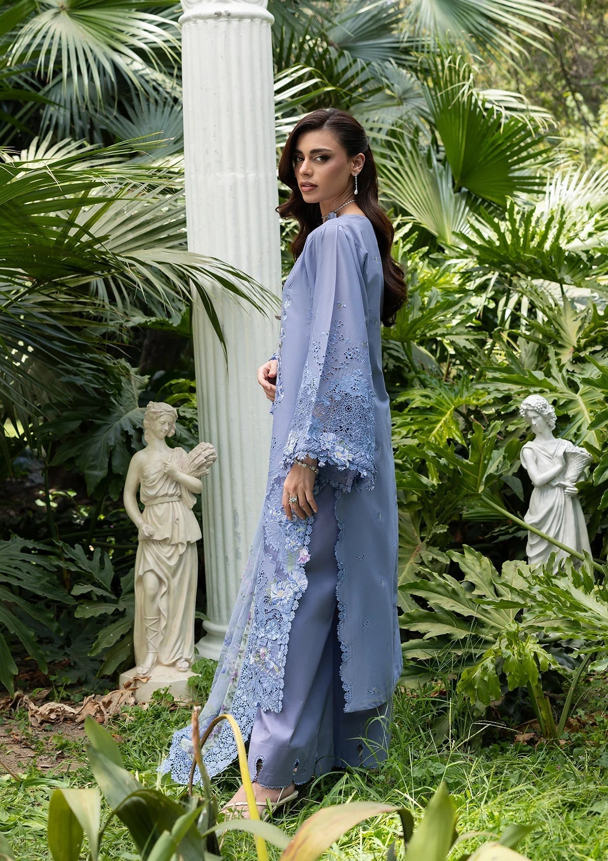 Elaf Premium | Luxury Lawn 26 | ELQ-2B LAVENDER LUXE, image 4