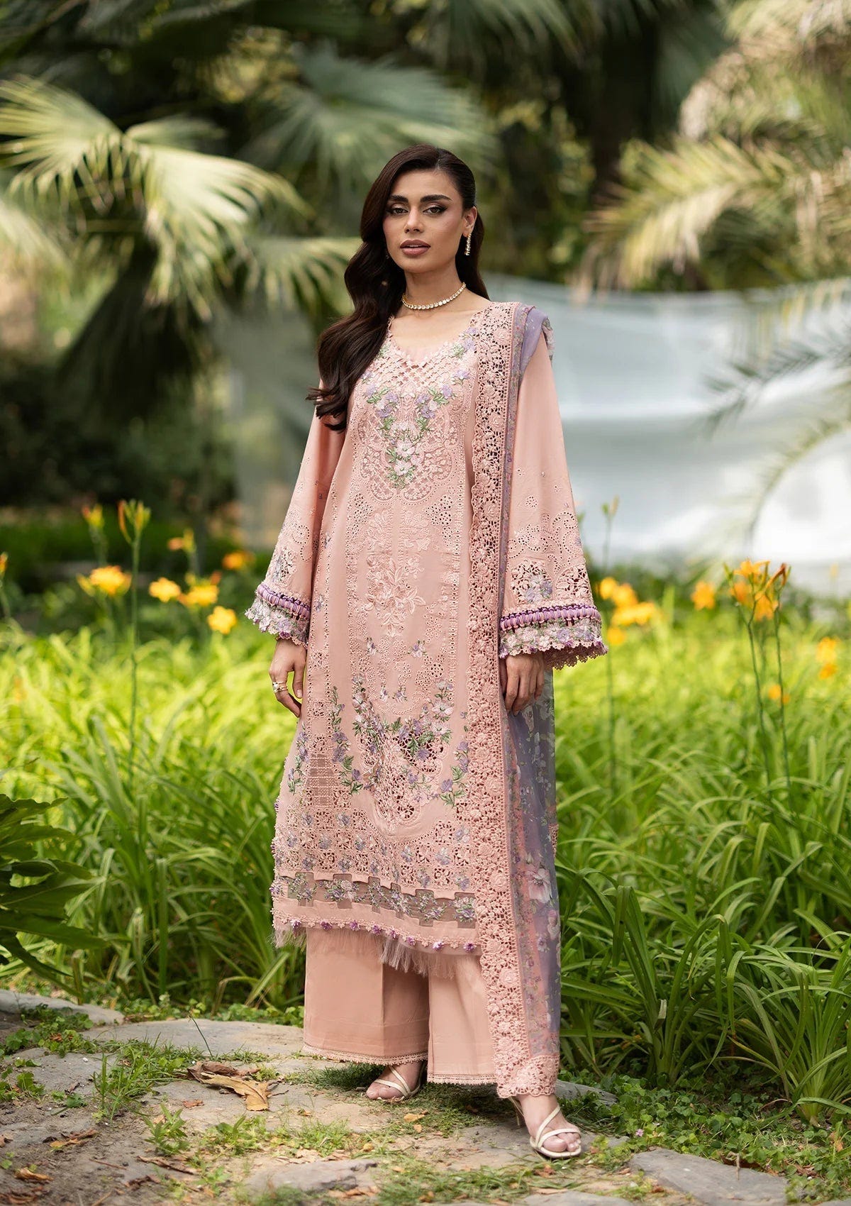 Elaf Premium | Luxury Lawn 26 | ELQ-6A BLUSHING ROSE