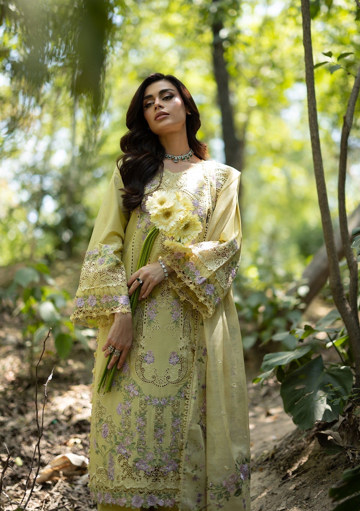 Elaf Premium | Luxury Lawn 26 | ELQ-7A BUTTER YELLOW-3
