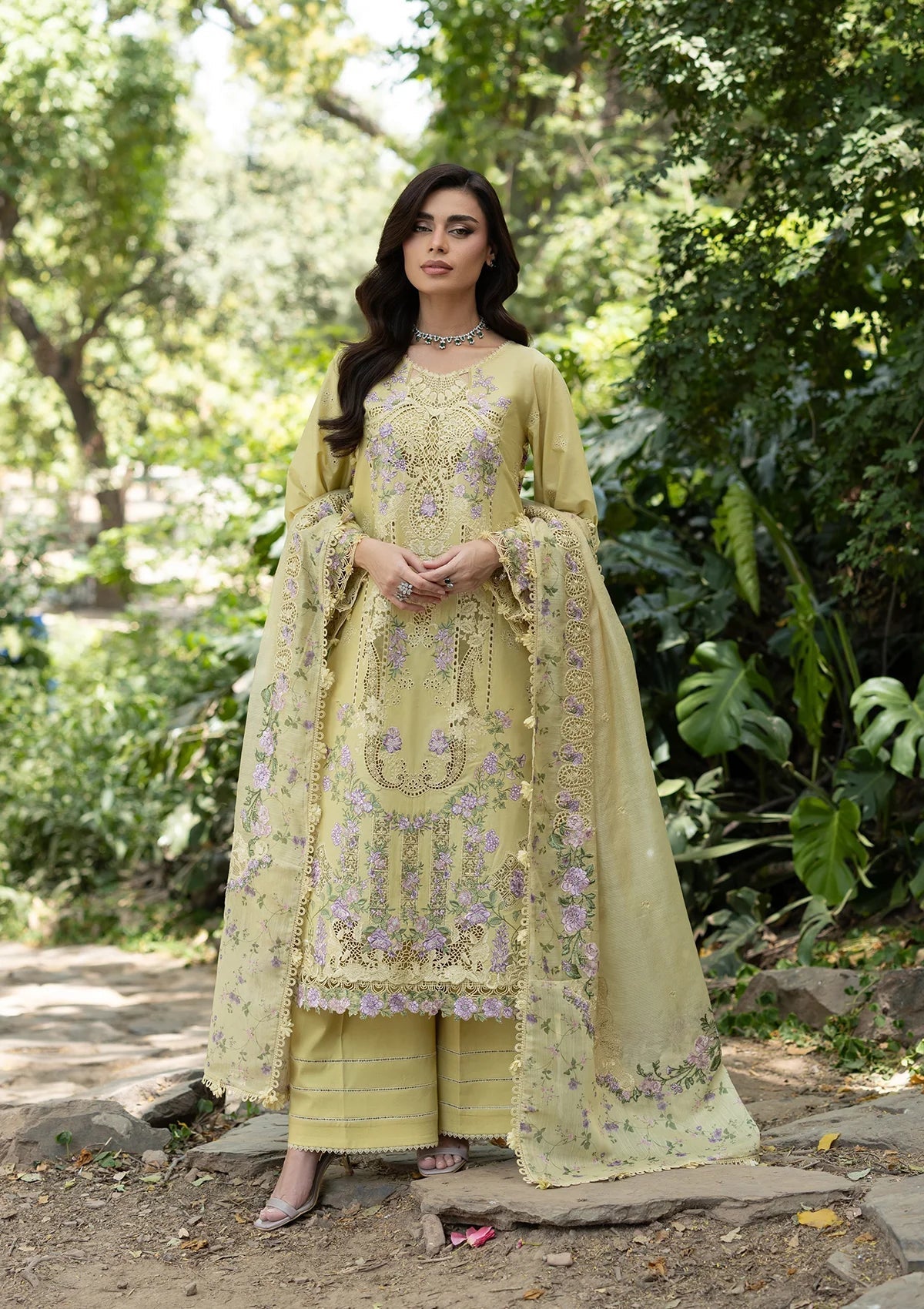 Elaf Premium | Luxury Lawn 26 | ELQ-7A BUTTER YELLOW-1