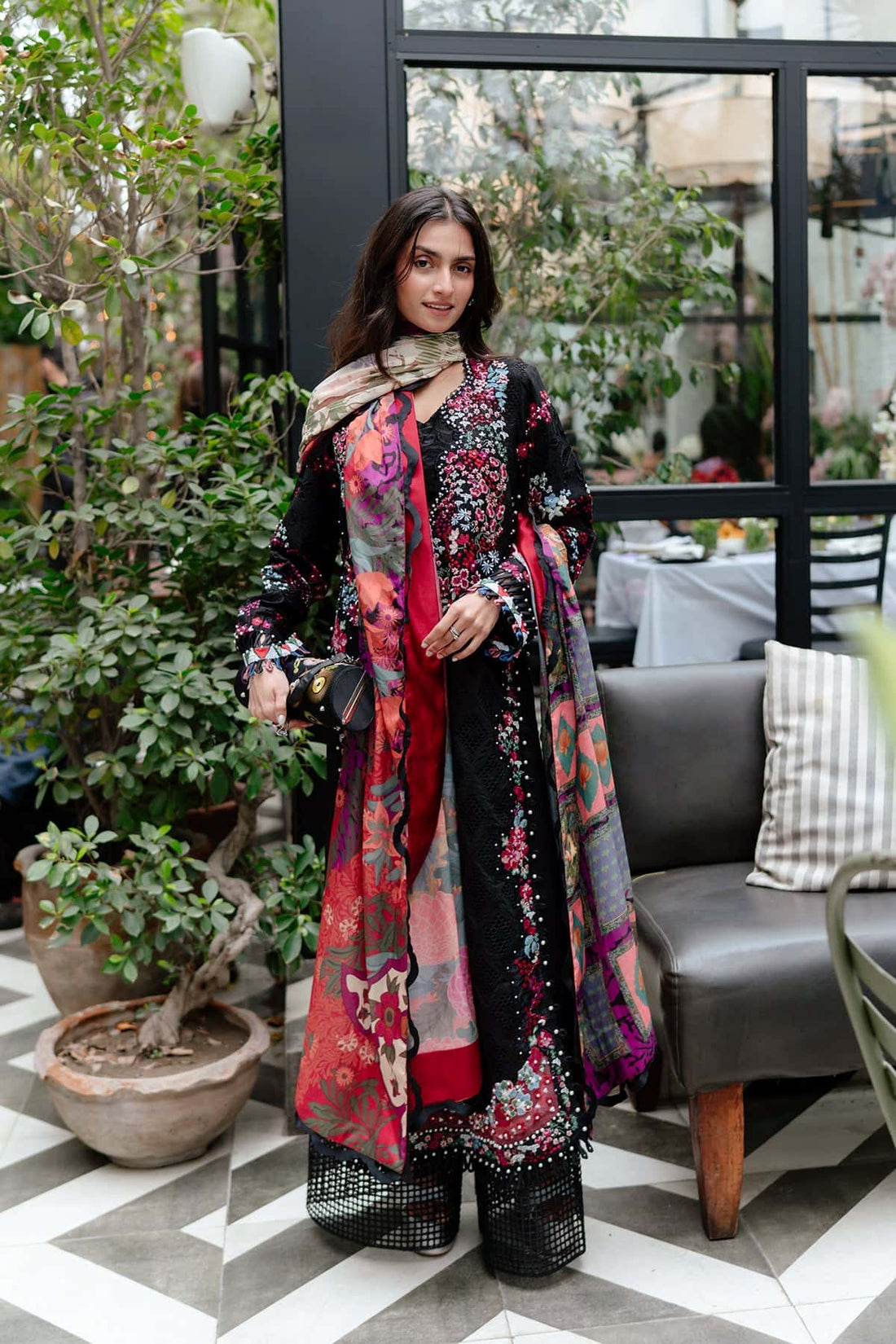 Afrozeh | Lawn 25 | Elva -  Afrozeh Ladies Clothes -  House of Maryam