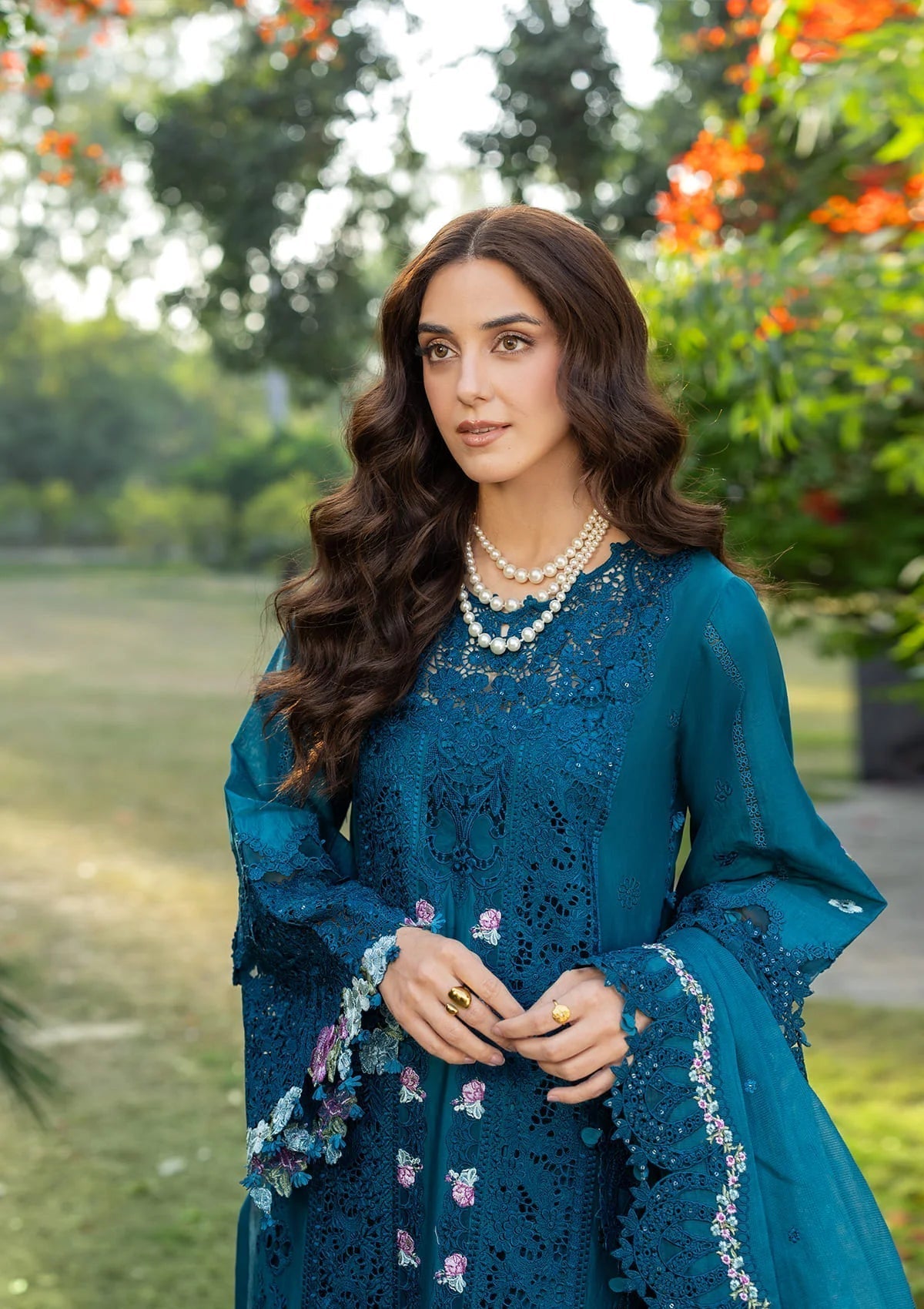 Elaf Premium | Luxury Lawn 26 | ELY-06 SAPPHIRE, image 4