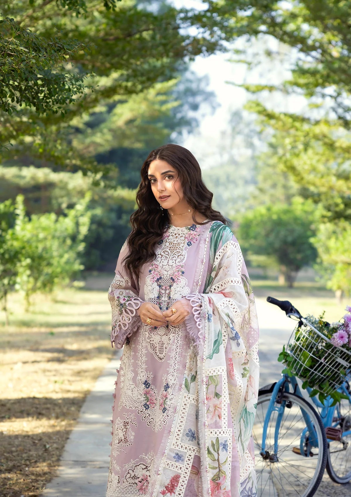 Elaf Premium | Luxury Lawn 26 | ELY-1A MAISON PINK, image 4