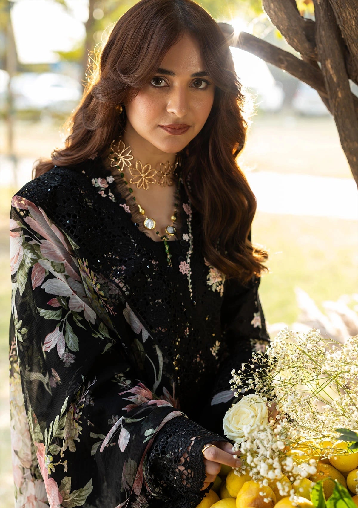 Elaf Premium | Luxury Lawn 26 | ELY-2B MIDNIGHT BLOSSOM-3