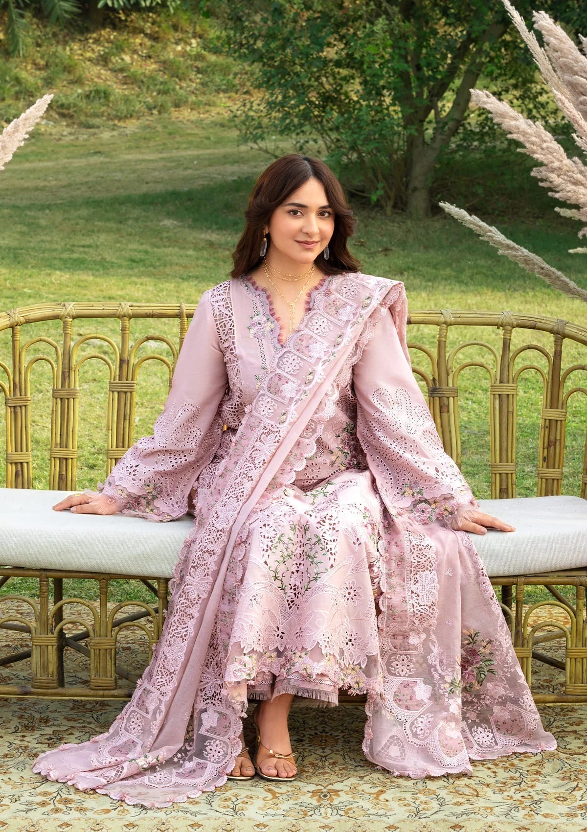 Elaf Premium | Luxury Lawn 26 | ELY-4A BLOOMING, image 5
