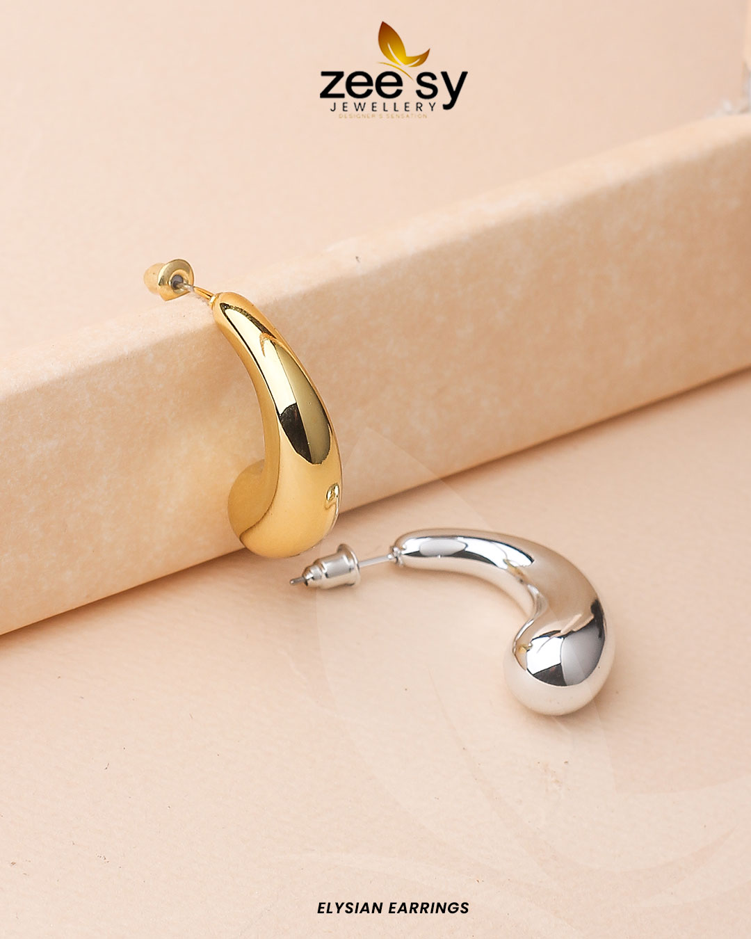 Elysian Earrings -  Zeesy Earrings - Original Designer Dress - House of Maryam