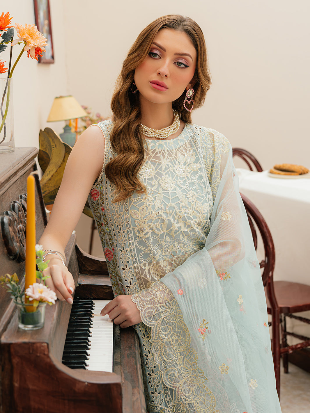 Mahnur | Allenura Luxury Lawn 24 | ELYSSA -  Mahnur Luxury - Original Designer Dress - House of Maryam