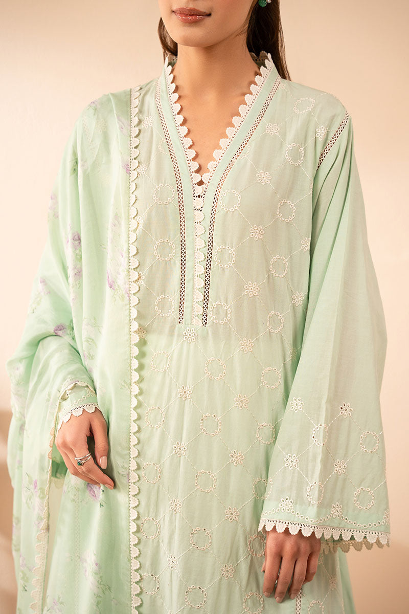 Cross Stitch | Exclusive Pret | Green Somber-2PC (Shirt & Dupatta)-2