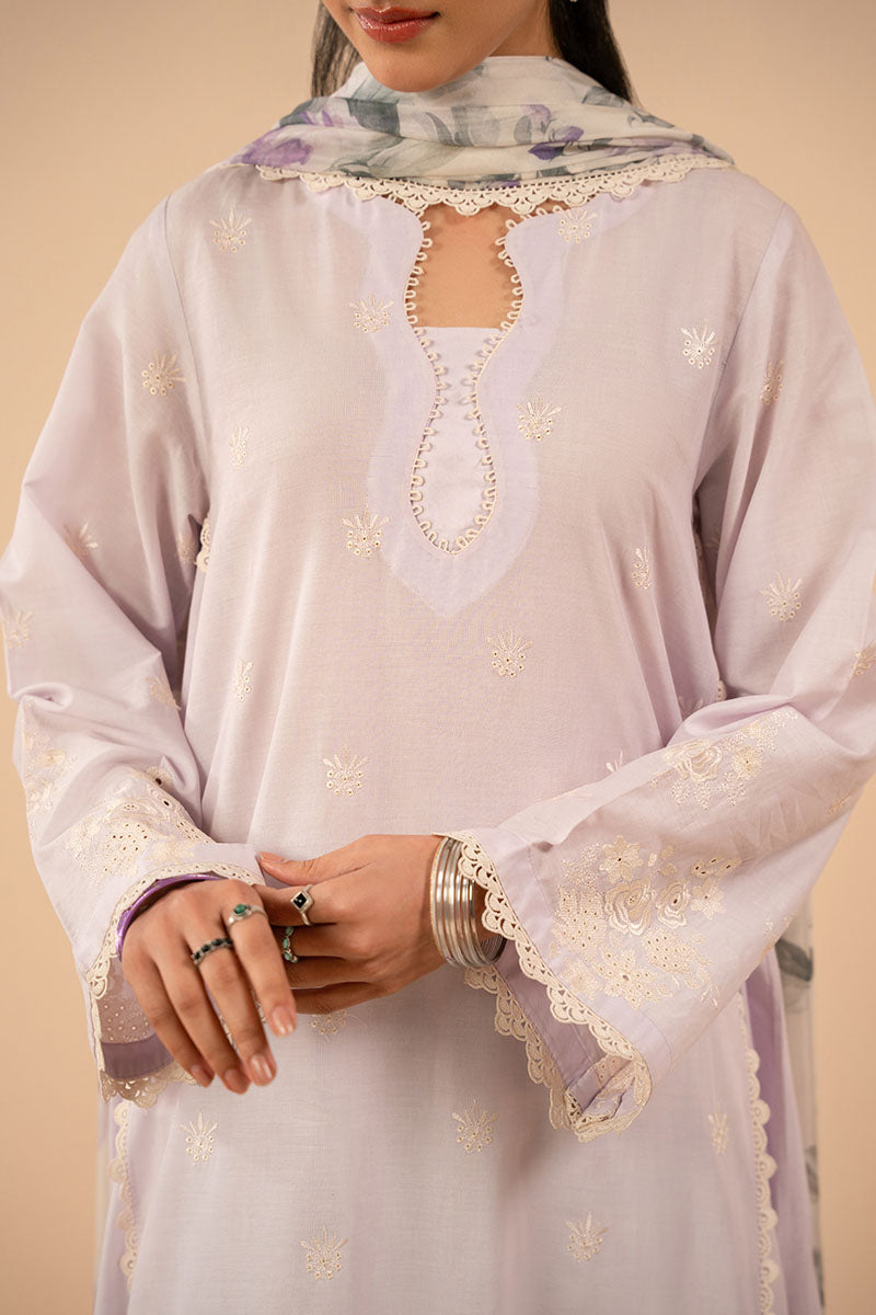 Cross Stitch | Exclusive Pret | Lilac Gleam-2PC (Shirt & Dupatta), image 3