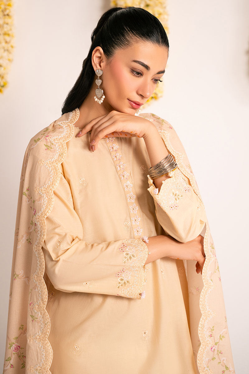 Cross Stitch | Exclusive Pret | Summer Flora-2PC (Shirt & Dupatta)