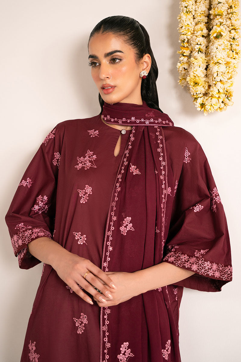 Cross Stitch | Exclusive Pret | Rose Glam-2PC (Shirt & Dupatta)-3