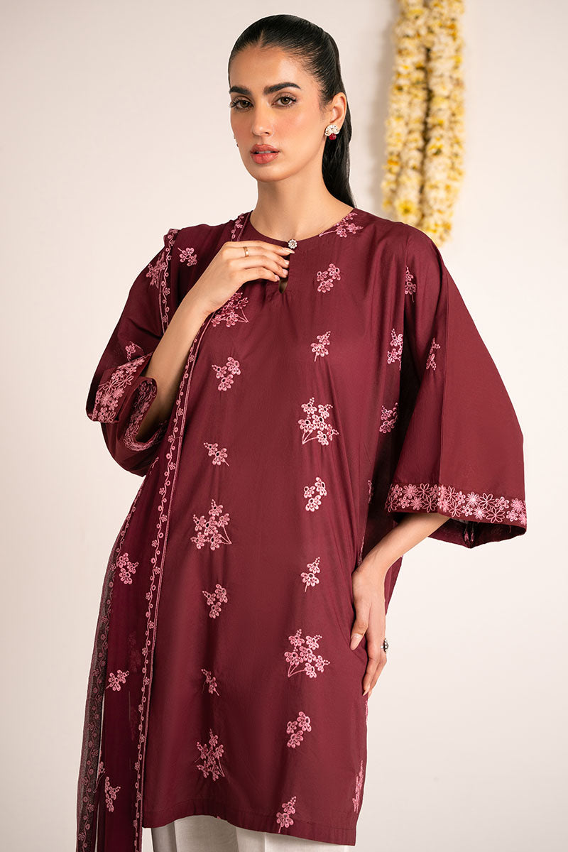 Cross Stitch | Exclusive Pret | Rose Glam-2PC (Shirt & Dupatta)-5