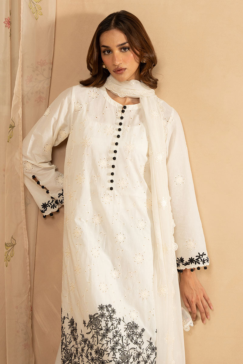 Cross Stitch | Exclusive Pret | Muted Pearl-3PC (Shirt, Trouser & Dupatta), image 5