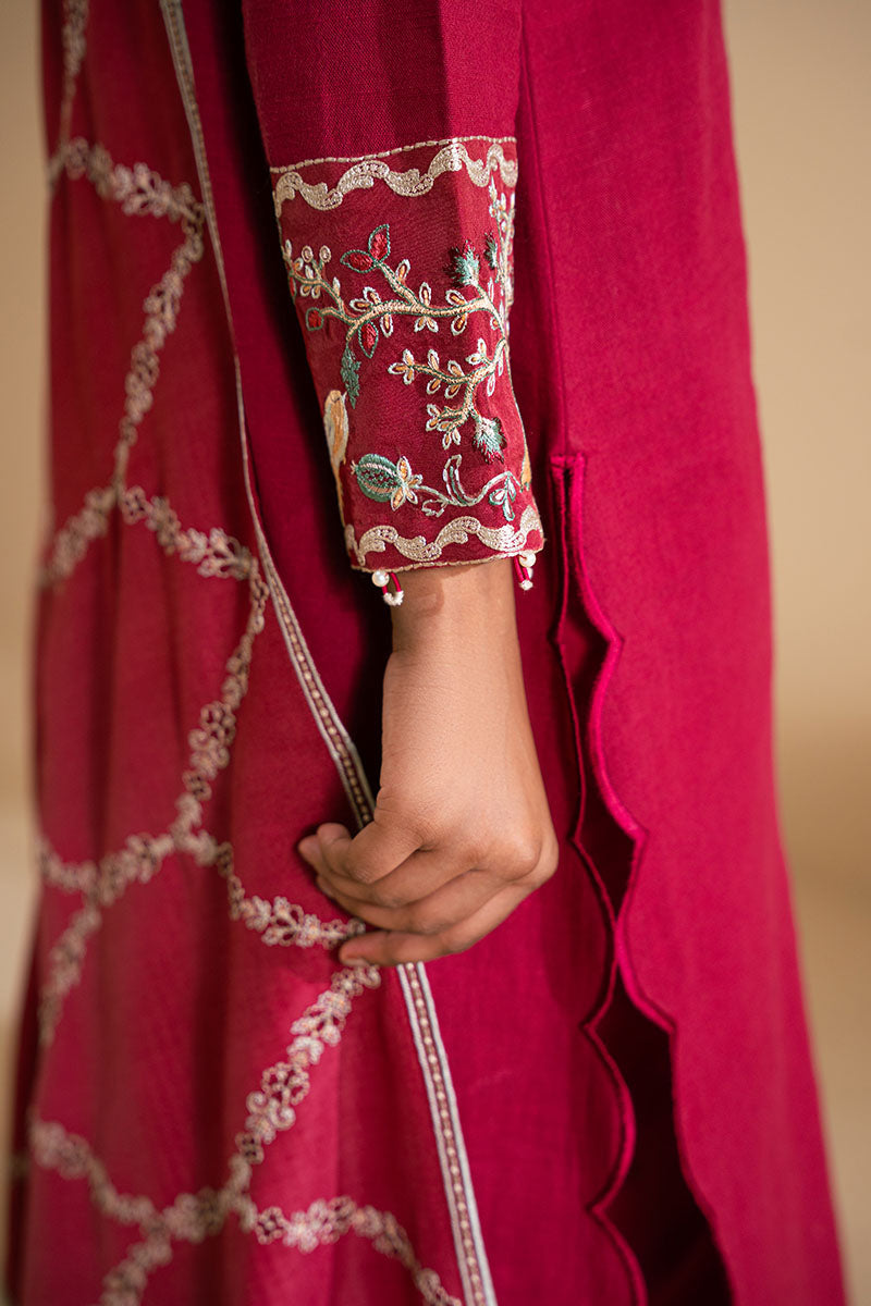 Cross Stitch | Exclusive Pret | Plush Pink-2 PC (Shirt & Dupatta), image 2