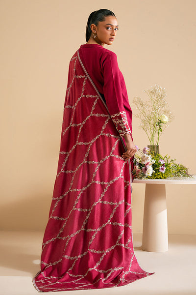 Cross Stitch | Exclusive Pret | Plush Pink-2 PC (Shirt & Dupatta)