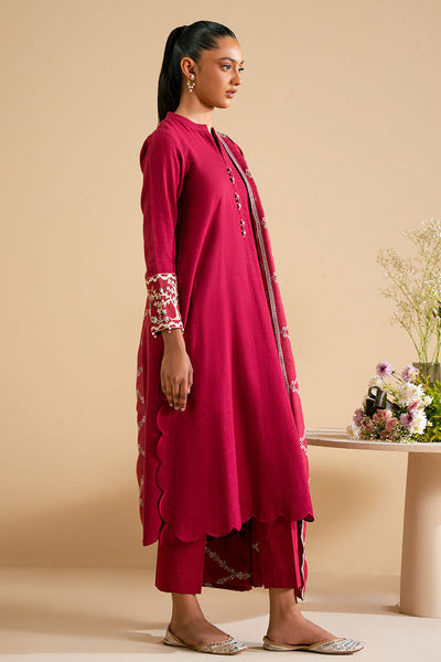 Cross Stitch | Exclusive Pret | Plush Pink-2 PC (Shirt & Dupatta)