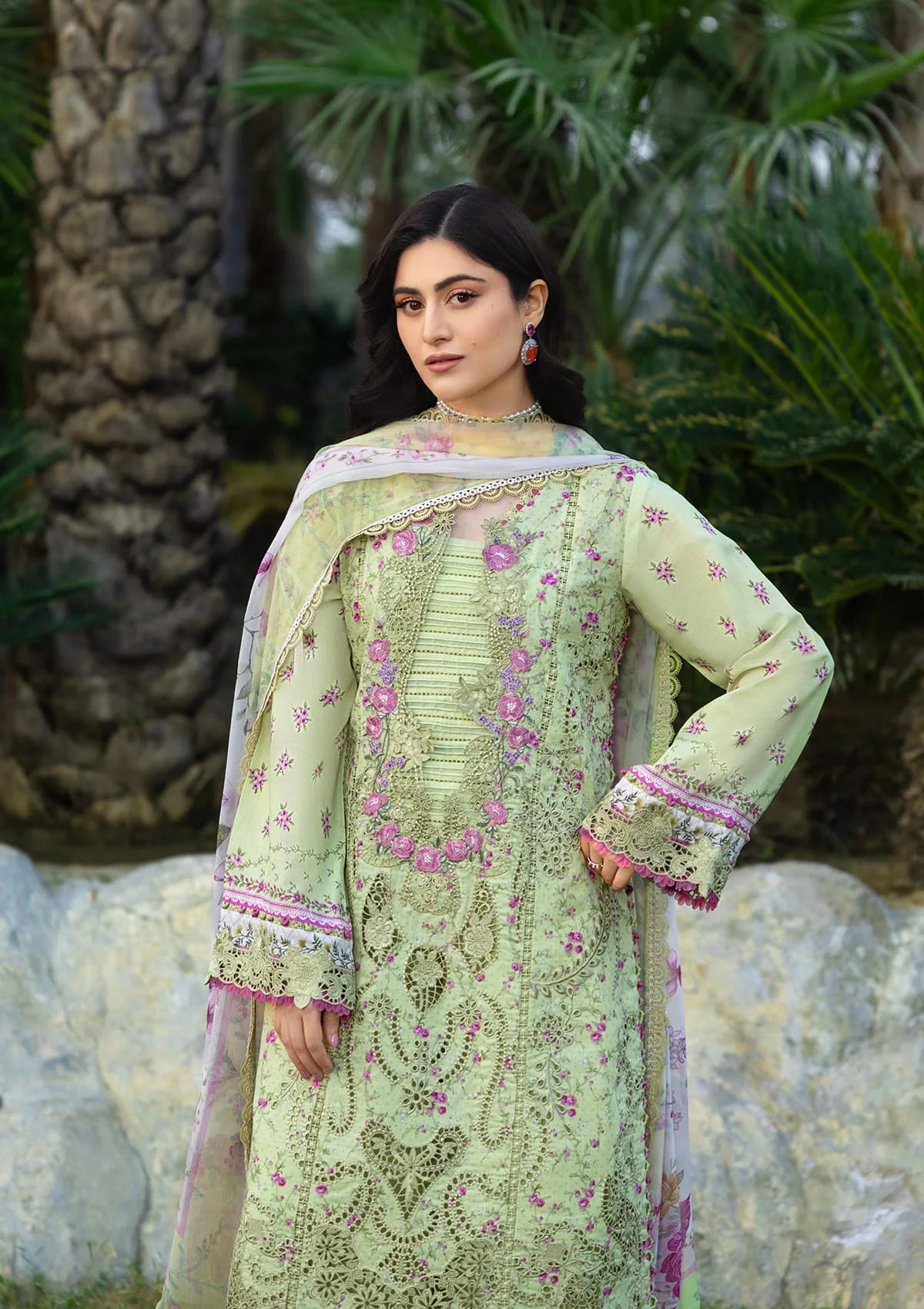 Elaf Premium | Chikankari Prints 26 | ERC-2A HINA, image 3