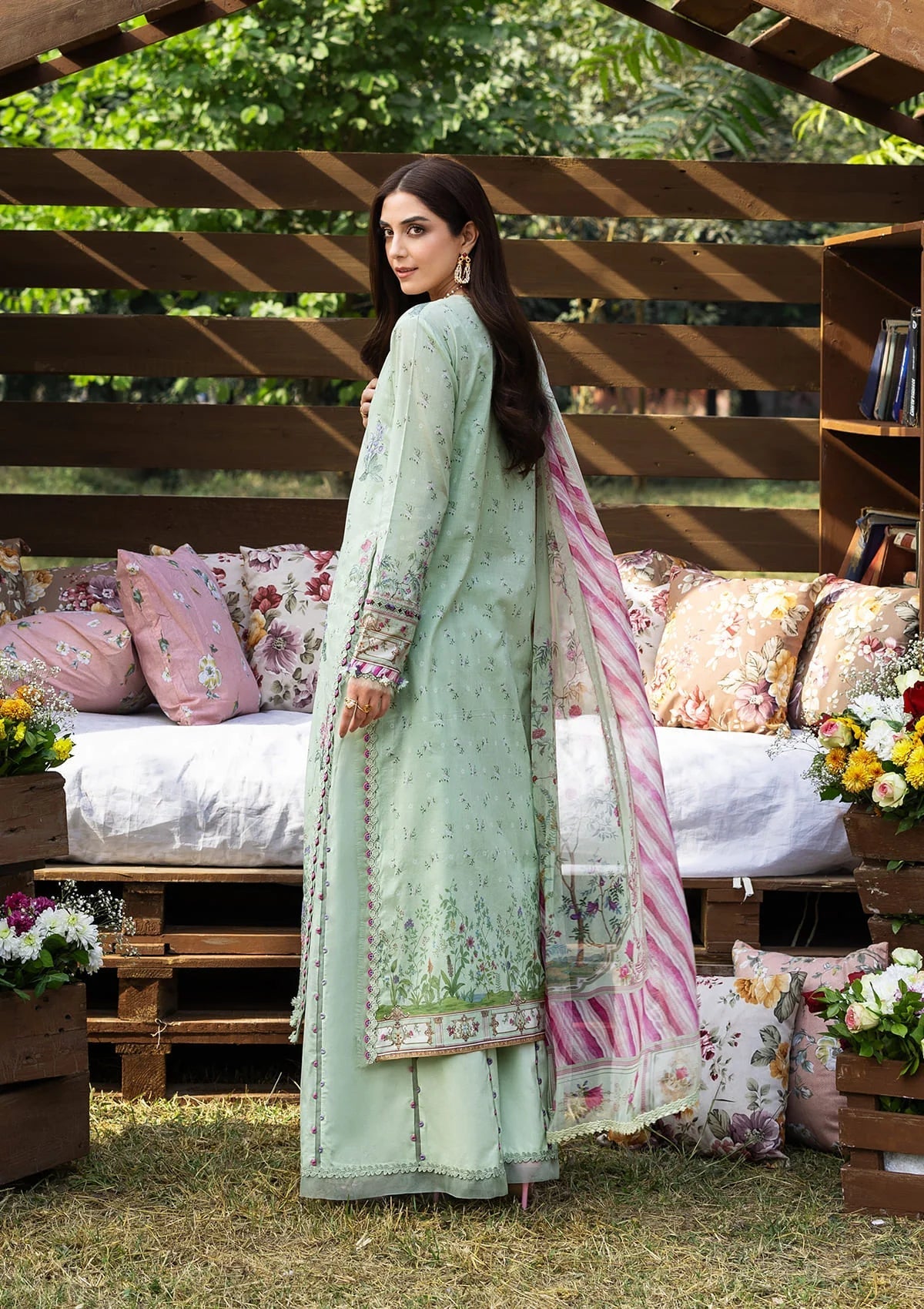 Elaf Premium | Chikankari Prints 26 | ERC-7B NAHL, image 2