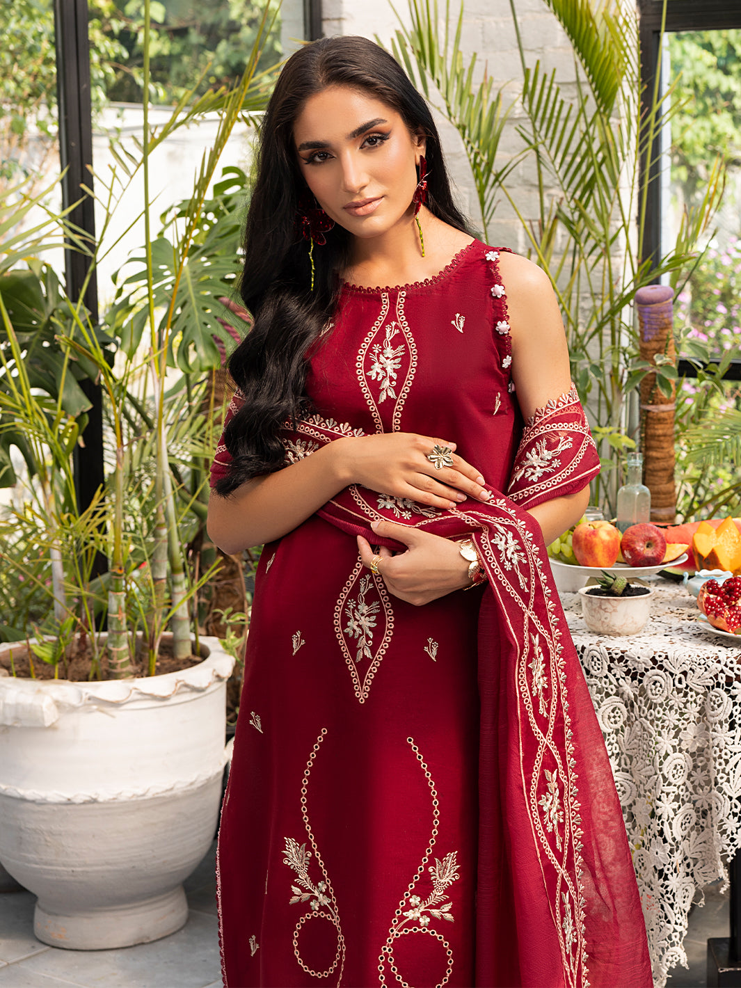 Izel | Meadow Muse Embroidered Lawn 25 | EVARA -  Izel Ladies Clothes - Original Designer Dress - House of Maryam