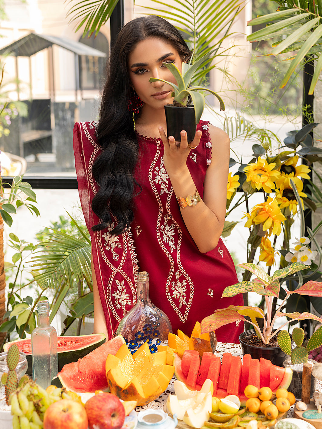 Izel | Meadow Muse Embroidered Lawn 25 | EVARA -  Izel Ladies Clothes - Original Designer Dress - House of Maryam