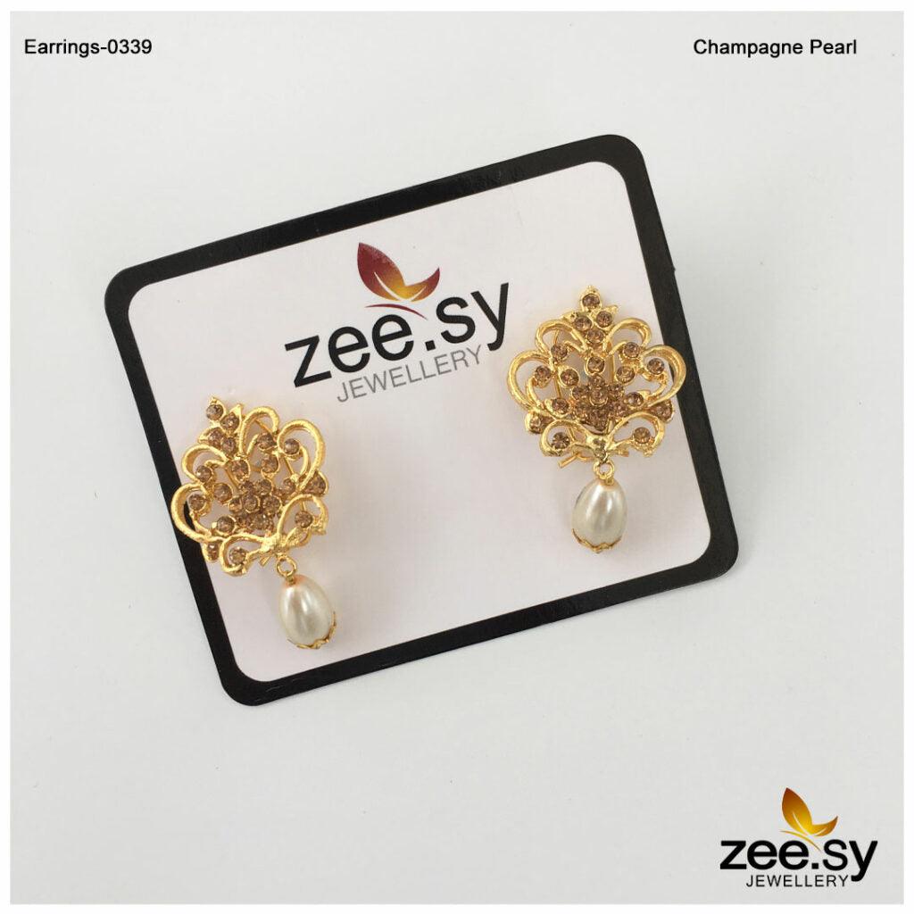 Earrings-0339 -  Zeesy Earrings - Original Designer Dress - House of Maryam