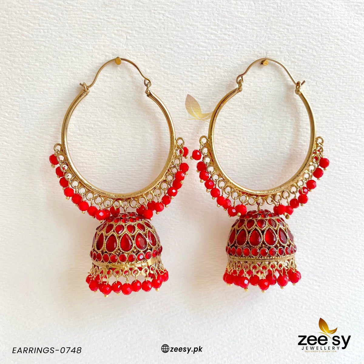 Earrings-0748 -  Zeesy Earrings - Original Designer Dress - House of Maryam