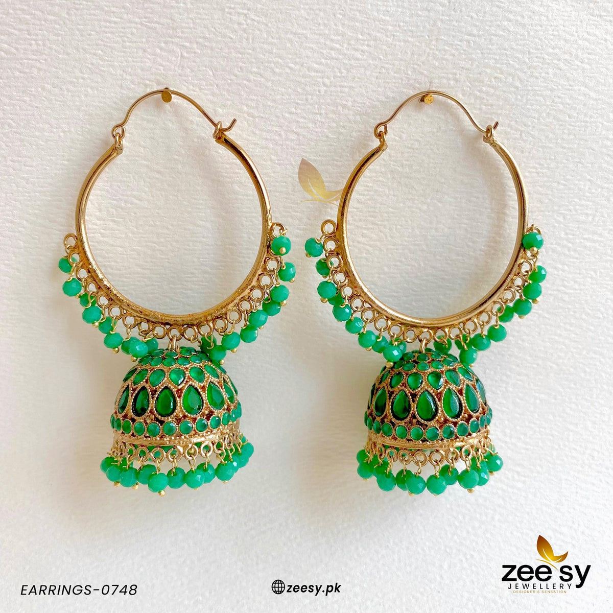 Earrings-0748 -  Zeesy Earrings - Original Designer Dress - House of Maryam