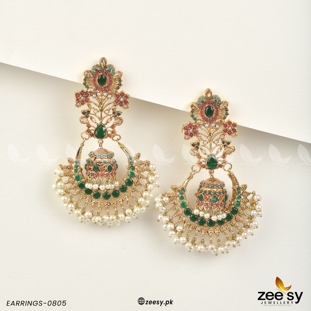 Earrings 0805 GREEN