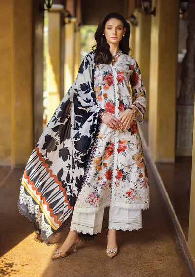 Elaf Premium | Print Chikankari 24 | ECT-02A MELROSE -  Elaf Premium Luxury - Original Designer Dress - House of Maryam