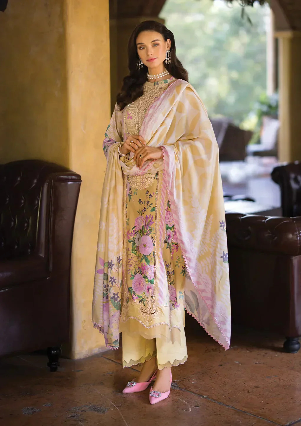 Elaf Premium | Print Chikankari 24 | ECT-04A TWINKLE -  Elaf Premium Luxury - Original Designer Dress - House of Maryam